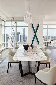 Emily summers studio line custom white marble dining table. Marble Dining Room The Dining Table Understandably Is The Focal Point Of The Dining Room Dining Table Marble Dining Room Contemporary Dining Room Design