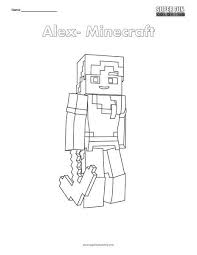 I love pokémon and hope you have lots of fun coloring like i do. Alex Minecraft Coloring Super Fun Coloring