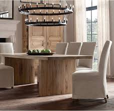 New Parsons Chairs For The Dining Room Getting The Vibe Rectangular Dining Table Restoration Hardware Dining Room Oak Dining Table