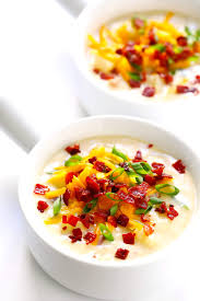 Discard bacon grease and wipe. The Best Potato Soup Gimme Some Oven