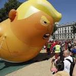 Trump renews words with London's