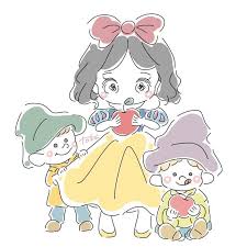 白雪姫 トーカのディズニーイラスト イラストの保存 アイコンなどの使用は自由です𓇼 自作発言 無断転載 サイン削除はおやめください kawaii wallpaper disney wallpaper cute drawings