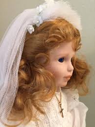 1st communion Georgetown retired Bridget Quinn Porcelain Doll,Linda  Mason,COA IB
