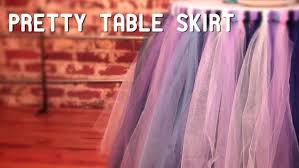 No Sew Tulle Tutu Table Skirt Tutu Table Skirt Tutu Table Skirt Diy Table Skirt