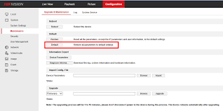 How To How Do I Reset A Hikvision Camera To Factory Default Settings Via My Browser Ip Cctv Forum For Ip Video Network Cameras Cctv Software