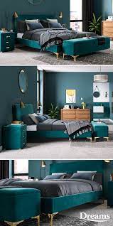 Maybe you would like to learn more about one of these? Letto Prestwood Imbottito Telaio Teal Bedroom Decor Bedroom Interior Home Decor Bedroom