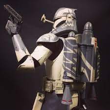 The Best Clones Have Jet Packs Wolffe Also Has A Really Cool Paint Scheme Star Wars Clone Wars Star Wars Trooper Star Wars Baby