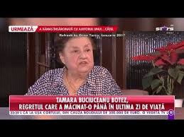 Ea este considerată parte a „generației de aur a actorilor români. Tamara Buciuceanu Botez A Murit Marele Regret Care A MÄƒcinat O PanÄƒ In Ultima Zi Youtube
