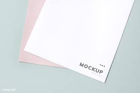 Document Mockup On A Plain Background Free Image By Rawpixel Com Business Card Mock Up Mockup Banner Template Design