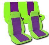 Lime Green And Purple Car Seat Covers Car Accessories Purple Car Girly Car