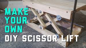 All metals are 1x1 and 1x2 tubular. How To Make Your Own Diy Scissor Lift With Plans Woodwork Junkie