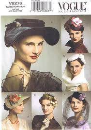 Vogue Six Vintage Style Fancy Hats Pattern 8276 Or 690 Fancy Hats Elegant Hats Sewing Hats