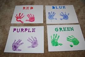 What kid doesn't love a colorful or jeweled project? The Peterson Party H Is For Handprints Color Lesson Plans Color Activities Preschool Colors