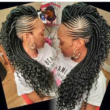 Make the mohawk yours with braids, braids and more braids. 23 Braided Mohawk Hairstyles Ideas Braided Mohawk Hairstyles Mohawk Hairstyles Natural Hair Styles
