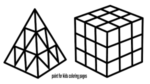 39+ simple adult coloring pages for printing and coloring. Rubix Cube Coloring Novocom Top