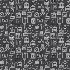 Blue and black pattern, background line geometric, modern stylish texture. Travel Dark Pattern Vector Seamless Stock Vector Colourbox