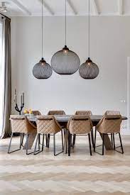 Making a major impact with a small footprint, the light fixtures are a chic addition to any room. Home Dining Table Lamps Dining Room Lighting Modern Dining Room