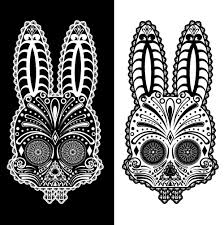 Scene360 Sugar Skull Bunny Tattoos Paisley Art