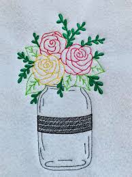 To follow the pattern, you'll need some worsted weight yarn and two sizes of crochet hooks: Sketch Mason Jar Exclusive 4 X 4 5 X 7 And 6 X 10 Digital Embroidery Design Nana S Handmade Baby Boutique