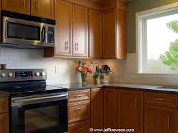 Black Quartz Countertops White Subway Tile Backsplash Maple Cabinet Google Sear Trendy Kitchen Tile Kitchen Tiles Backsplash Kitchen Tile Backsplash With Oak