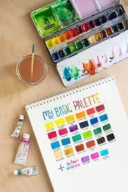 Watercolor Basic Supplies Basic Watercolor Watercolor Techniques Watercolor Palette