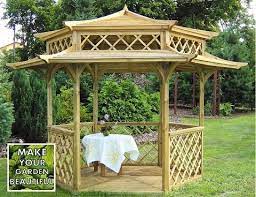 Oriental Hexagon Pagoda Gazebo Pagoda Gazebo Pergola Pagoda Garden
