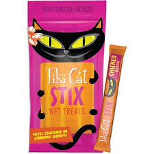 After my 11 year old cat was diagnosed with diabetes since being on dry food her whole life, i delved into the research madness of wet food options to use along with insulin with the hope of remission. Tiki Cat Stix Chicken Grain Free Cat Food Topper Review 2021 Pet Food Sherpa