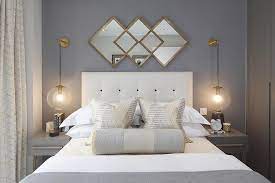 create bold statements in your bedroom with angles reflections and symmetry as shown here at our landau project interior s quartos quarto guarda roupa casal