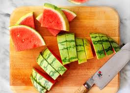 how to cut a watermelon