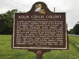 Kolin Czech Colony Pineville Vicinity Rapides Parish Louisiana La History Historical Marker Rapides Parish