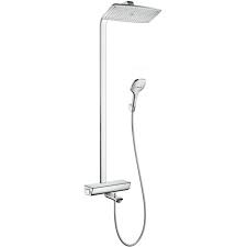 59 elegant unterputz armatur waschbecken eheringe weißgold. Hansgrohe Raindance Select 360 Showerpipe 27113400 Weiss Chrom Mit Brausearm 380 Mm Fur Badewanne