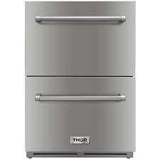 Fully preheated in about five minutes, the oven can bake cookies, cakes, pizza and pies without heating up the entire kitchen. Thor Kitchen Refrigerators Trf2401u Drawers From Appliance Warehouse