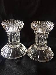Stephsvintageco 5 out of 5 stars (6) $ 12.00. Vintage Lead Crystal Candle Holders Single Taper By Some1likeyou On Etsy Vintage Glass Candle Holders Crystal Candle Holder Candle Holders