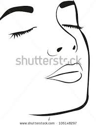 Black And White Vector Face Download Vector Face Outline Silhouette Sketch Face Illustration