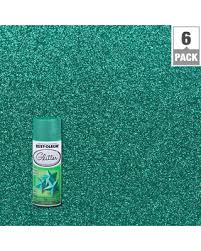 Amazing Sales On Rust Oleum Specialty 10 25 Oz Turquoise Glitter Spray Paint 6 Pack Blue
