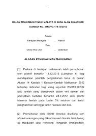 Defendan menurut perintah mahkamah tinggi malaya di ipoh mengenai perintah jualan dan 1 Perkara Di Hadapan Mahkamah Ialah Permohonan Oleh Plaintif