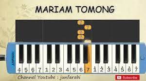 Not Pianika Mariam Tomong Lagu Daerah Belajar Pianika Not Angka Mariam Tomong Youtube