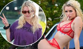 Lottie Moss sets pulses racing in red lace lingerie for raunchy shoot for  X-rated site Glow | Daily Mail Online