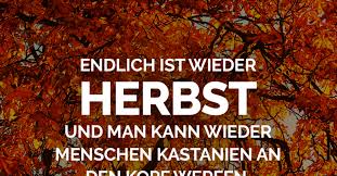 Endlich Ist Wieder Herbst Und Man Kann Wieder Menschen Kastanien An Den Kopf Werfen Fun Witzige Spruche