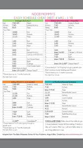 real care baby 3 schedule chart best picture of chart