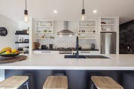 The circular flow of the kitchen allows chefs to congregate in the same area, thus improving communication and supervision of staff. Build Me Kitchen Design Small Kitchen Layout Kitchen Island Design