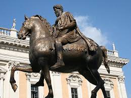 Equestrian statue of marcus aurelius. Equestrian Statue Of Marcus Aurelius Replica In Rione X Campitelli Rom Italien Sygic Travel