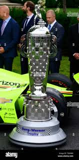 Borg Warner Trophy Prior To United States President Donald J Trump Greeting The 103rd Indianapolis 500 Champions Team Penske On The South Lawn Of The White House In Washington Dc On Monday June