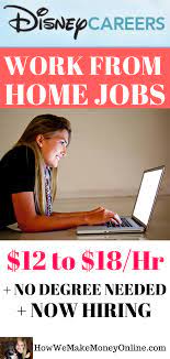 Disney Work From Home Jobs Disney Is Hiring Guest Service Representatives Apply For Disney Work At Home Jo Work From Home Jobs Home Jobs Legit Work From Home