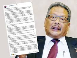 Kuala lumpur, oct 1 — former attorney general tan sri mohamed apandi ali has sent a letter of demand to the attorney general's chambers (agc) seeking compensation for what he claimed to be his unlawful termination in 2018 from the post. Apandi Ali Dakwa Tun M Hantar Gopal Sri Ram Pujuk Tangkap Najib