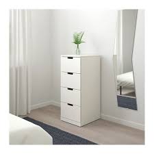Nordli Byra Med 4 Lador Vit 40x99 Cm Ikea Ikea Nordli White Chests White Bedroom Furniture