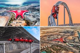 The red of ferrari and the ochre of the sand. Ten Awesome Images Of Ferrari World Abu Dhabi As It Prepares To Celebrate Tenth Anniversary News Time Out Abu Dhabi