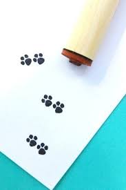 Buy Paw Prints Rubber Stamp Online in India