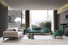 yesil krem salon dekorasyonu dekorblog