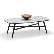 Vidaxl coffee table white and black ø65cm real solid marble side tea desk. Julian Bowen Caruso Marble Effect Coffee Table White